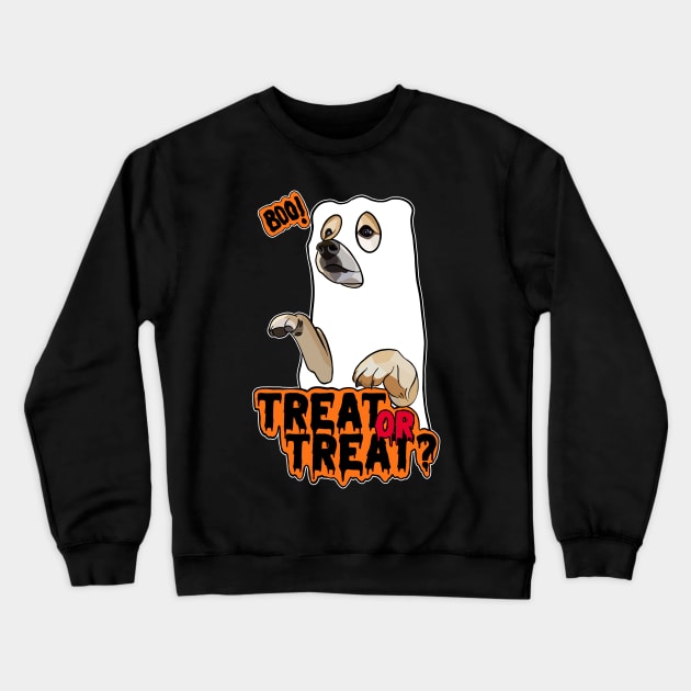 Spooky Shiba Inu Crewneck Sweatshirt by X-TrashPanda